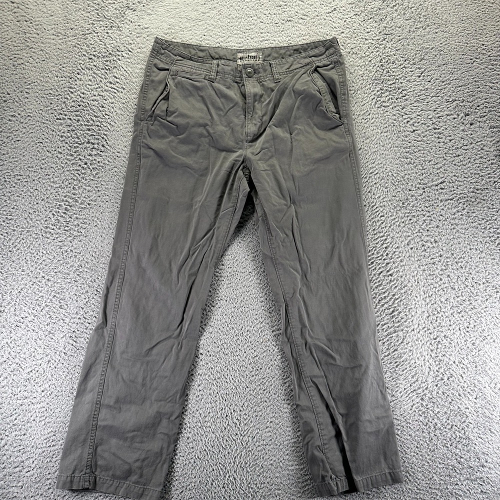 Urban Pipeline Pant Mens 34x30 Gray Cotton Khakis Straight Leg Workwear Utility